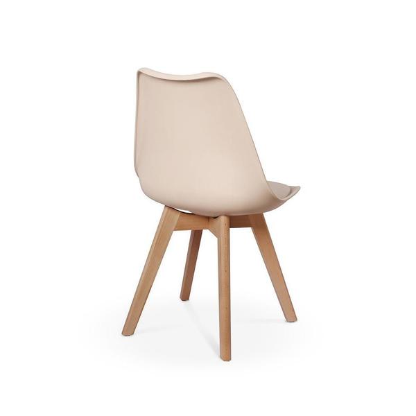 Imagem de Conjunto 04 Cadeiras Eames Wood Leda Design - Nude