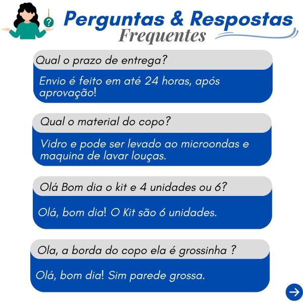 Imagem de Conjunto 06 Copos Vidro Liso Capacidade 240 ml Durabilidade e Sofisticação em Sua Mesa