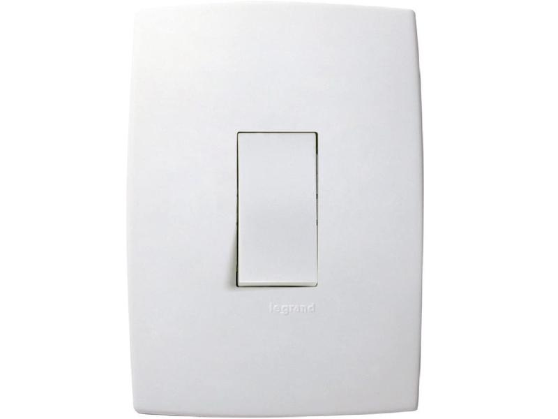 Imagem de Conjunto 1 Interruptor Simples 4x2 Branco 611100 Pial Plus