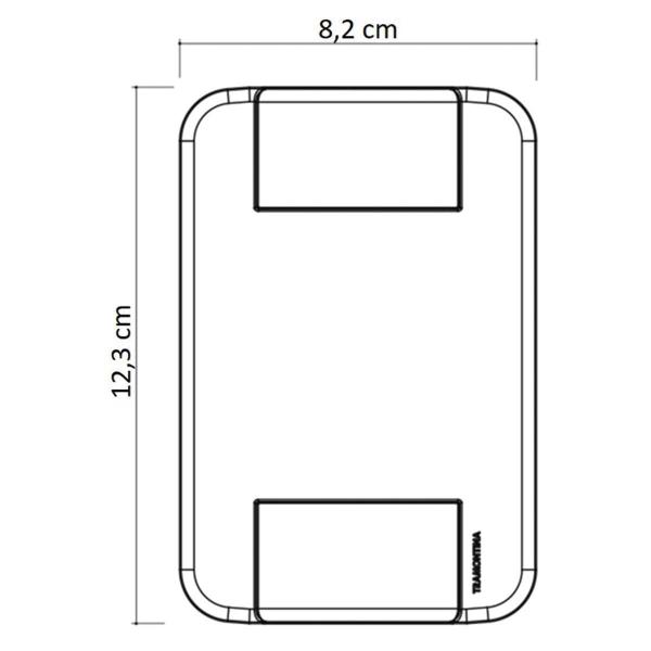 Imagem de Conjunto 1 Tomada Para Telefone 4X2 Rj11 Branco