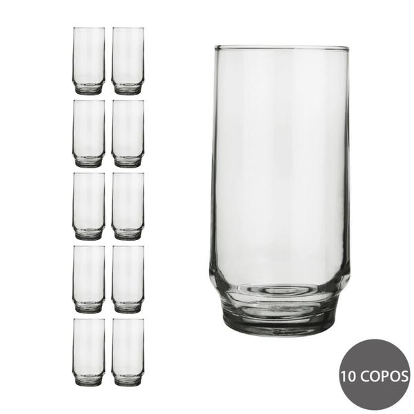 Imagem de Conjunto 10 Copos Lights Long Drink Sucos Nadir 410 ml