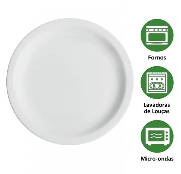 Imagem de Conjunto 10 Pratos De Mesa Porcelana Raso Iguaçu - Germer