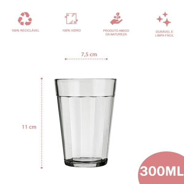 Imagem de Conjunto 12 Copos 300ml Grande Americano Café Nadir