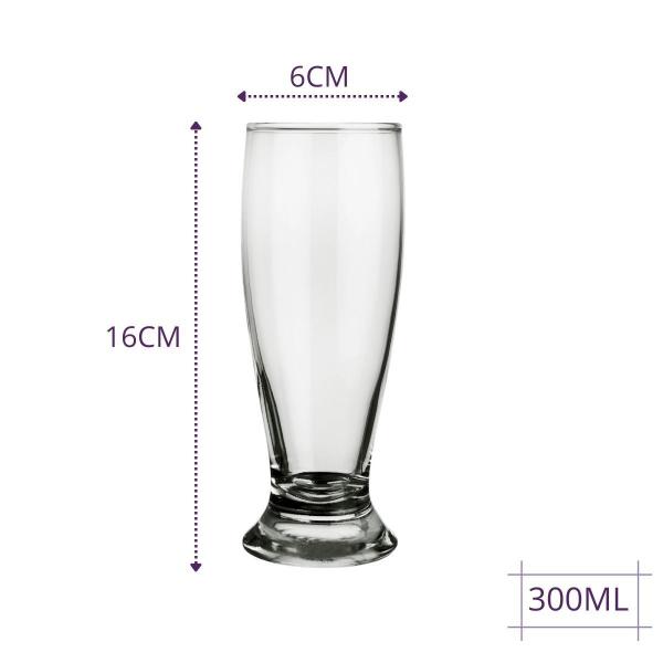 Imagem de Conjunto 12 copos 300ml Munich Cerveja Chopp Bar Nadir