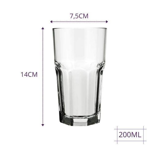 Imagem de Conjunto 12 Copos 340ml Vidro Bristol Nadir Suco Agua