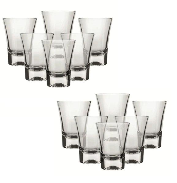 Conjunto 12 Copos de Dose Shot Olé Cachaça 60ml Nadir Imagem de Conjunto 12 Copos de Dose Shot Olé Cachaça 60ml Nadir