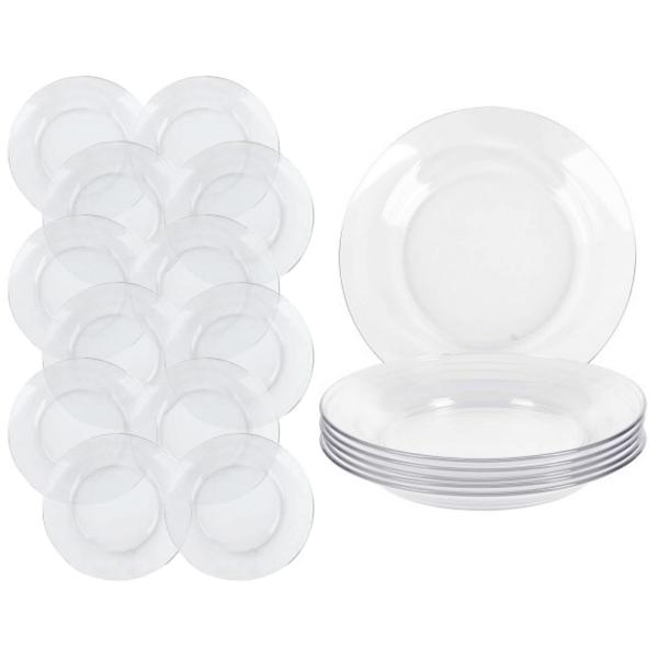 Conjunto 12 Pratos Temperado Astral 22cm Refeição Duralex - NADIR FIGUEIREDO Imagem de Conjunto 12 Pratos Temperado Astral 22cm Refeição Duralex