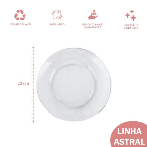 Conjunto 12 Pratos Temperado Astral 22cm Refeição Duralex - NADIR FIGUEIREDO Imagem de Conjunto 12 Pratos Temperado Astral 22cm Refeição Duralex