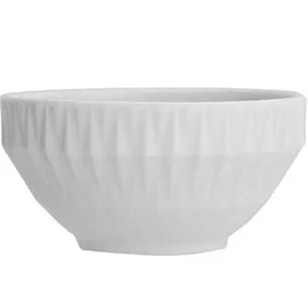 Imagem de Conjunto 12 Tigelas Brancas 400ml Pequenas Porcelana Bowl Diamante 12,5cm Germer