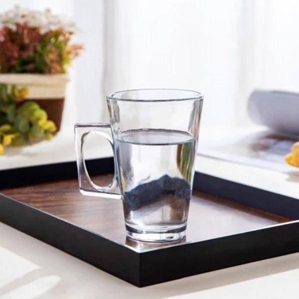 Imagem de Conjunto 12 Xícaras Transparentes Vidro Luxo Grosso Resistente com 225ml Café Chá