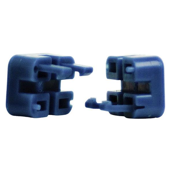 Imagem de Conjunto 16 peças cliptel para tela 5x10 soldada 1.50m altura azul