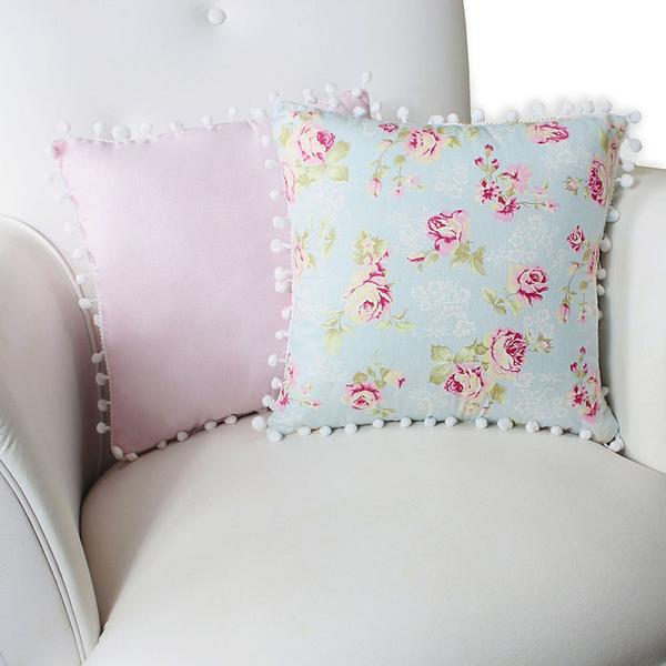 Imagem de Conjunto 2 Almofadas Decorativas Enxoval Bebê - Ursa Realeza Floral Rosa