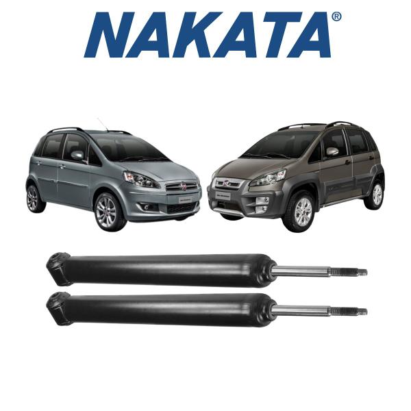 Imagem de Conjunto 2 Amortecedores Traseiro Nakata Fiat Idea 2007 2008