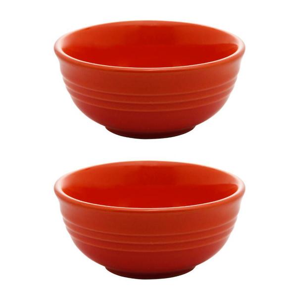 Imagem de Conjunto 2 Bowls De Cerâmica Retro Wolff Laranja