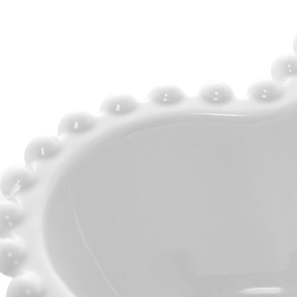 Conjunto 2 Bowls Porcelana Coração Beads Branco 15X13X5Cm - Bon Gourmet Imagem de Conjunto 2 Bowls Porcelana Coração Beads Branco 15X13X5Cm