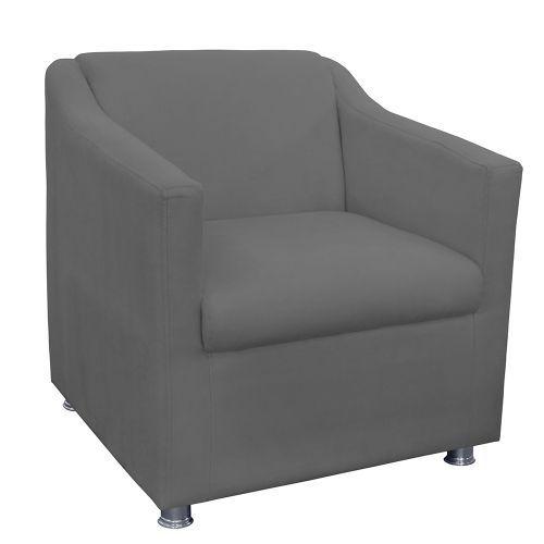 Imagem de Conjunto 2 Cadeira Decorativa Tila Suede Cinza Chumbo - Kimi Design
