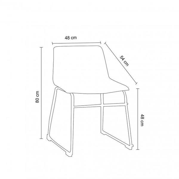 Imagem de Conjunto 2 Cadeiras Bruna Marrom
