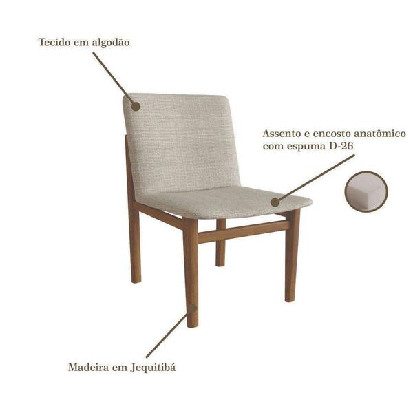 Imagem de Conjunto 2 Cadeiras Madeira Maciça Jequitiba Noruega Yescasa