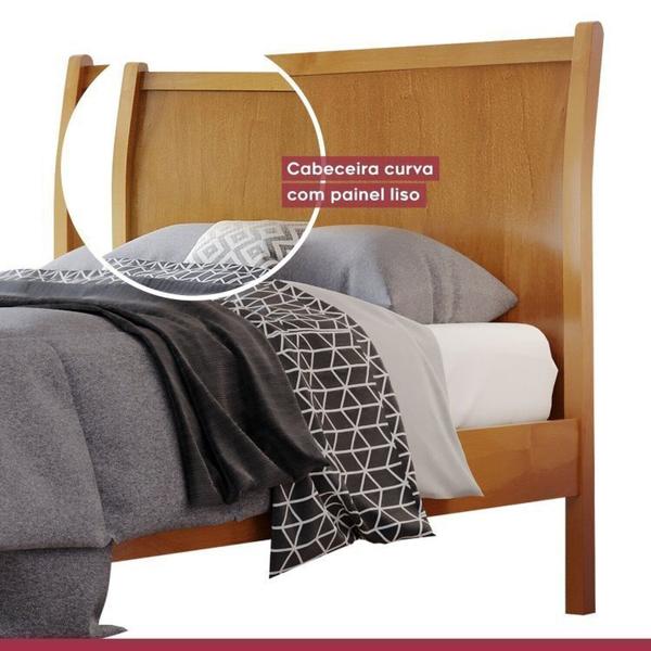 Imagem de Conjunto 2 Cama Solteiro 90cm Classic Amêndoa Mel