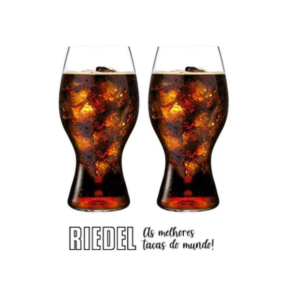 Imagem de Conjunto 2 Copos de Cristal Riedel Coca Cola 480ml Premium