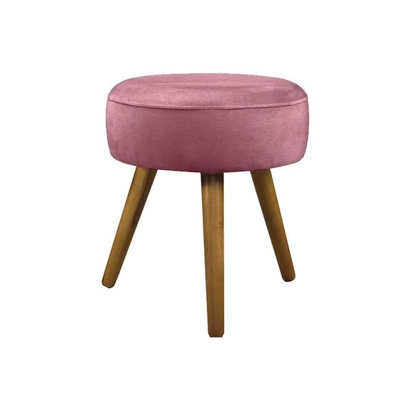 Imagem de Conjunto 2 Poltronas Decorativas Opala e 1 Puff Redondo Pés Palito Suede ANF Store