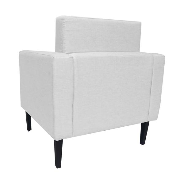 Imagem de Conjunto 2 Poltronas Estofadas Para Clínica Leticia Slim Corano Branco - LM DECOR