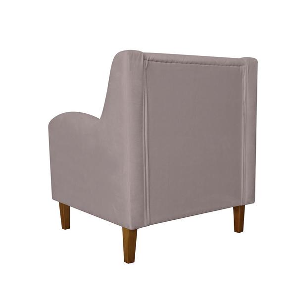 Imagem de Conjunto 2 Poltronas Estofadas Para Sala De Estar Munique Suede Rosê  - LM DECOR