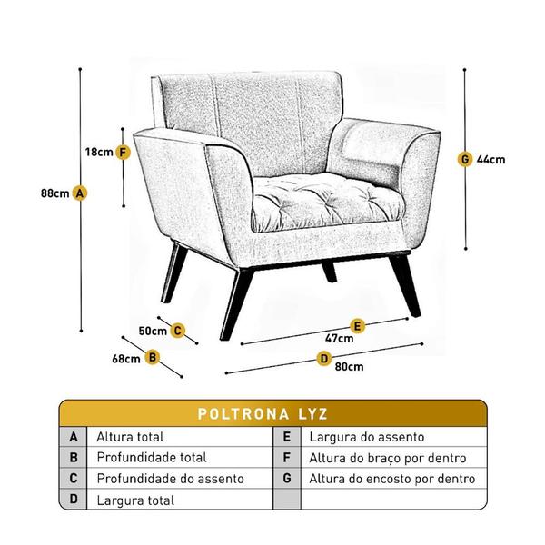 Imagem de Conjunto 2 Poltronas Lyz Castellar Móbile