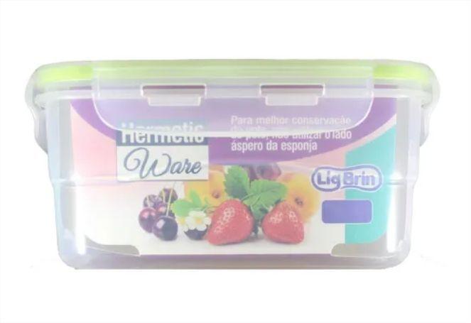 Imagem de Conjunto 2 Potes Lig Brin Hermatic Ware 660 ml