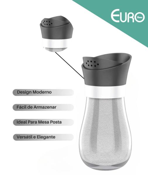 Imagem de Conjunto 2 Saleiro/Pimenteiro Abre Fecha Euro Design Moderno