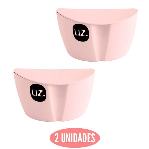 Imagem de Conjunto 2 Saleiros Solido Rosa 500ml UZ Livre de BPA