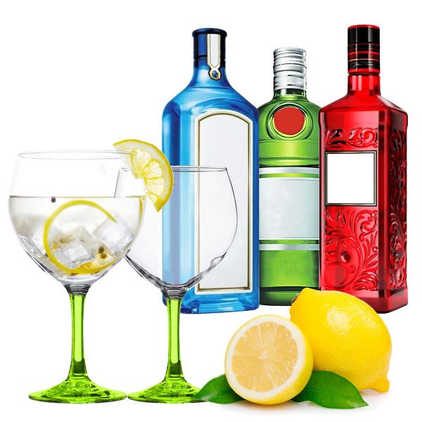 Conjunto 2 Taças Gin Coquetel Vinho Cerveja Pé Verde 620ml - Globimport Imagem de Conjunto 2 Taças Gin Coquetel Vinho Cerveja Pé Verde 620ml