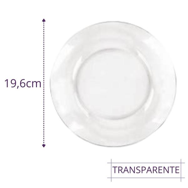 Conjunto 24 Pratos Temperado Liso Sopa 19,6cm Duralex Fundo - Nadir Figueiredo Imagem de Conjunto 24 Pratos Temperado Liso Sopa 19,6cm Duralex Fundo