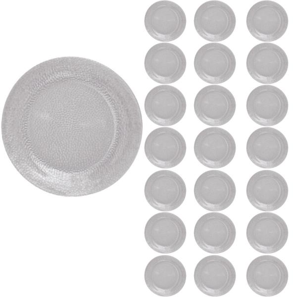 Conjunto 24 Pratos Transparente Redondos Raso 23cm Acqua - NADIR FIGUEREIDO Imagem de Conjunto 24 Pratos Transparente Redondos Raso 23cm Acqua