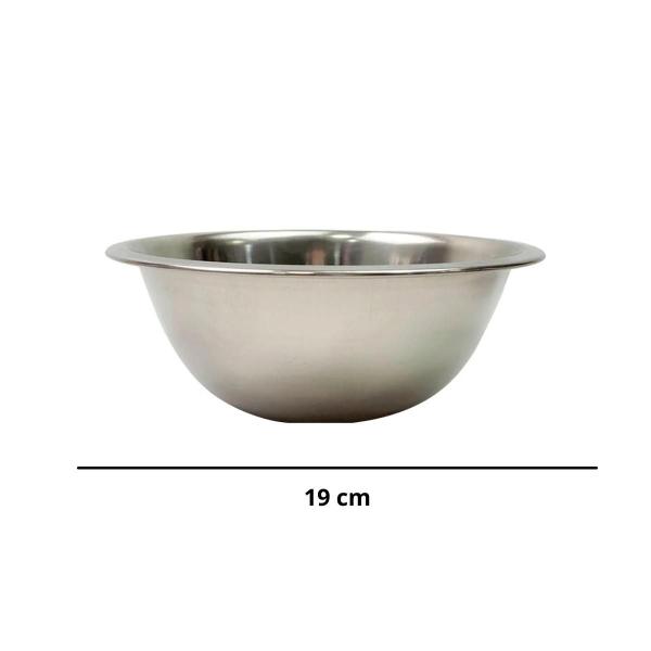 Imagem de Conjunto 3 Bowl Tigela Em Aço Inox Excelente Qualidade