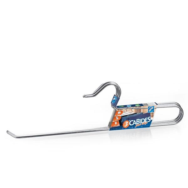 Conjunto 3 Cabide Para Calças Arthi Em Aço Inox Imagem de Conjunto 3 Cabide Para Calças Arthi Em Aço Inox