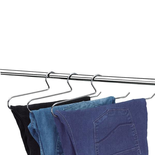 Conjunto 3 Cabide Para Calças Arthi Em Aço Inox Imagem de Conjunto 3 Cabide Para Calças Arthi Em Aço Inox