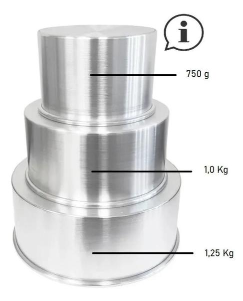 Conjunto 3 Formas Assadeira Bolo Redonda Alta Removível 15-20-25 X 10cm - ARNIX Imagem de Conjunto 3 Formas Assadeira Bolo Redonda Alta Removível 15-20-25 X 10cm