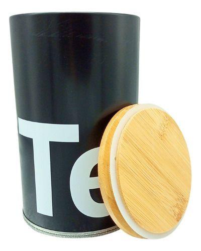 Conjunto 3 Latas Herméticas Tampa De Bambu Multiuso - Preto - Facilite.ud Imagem de Conjunto 3 Latas Herméticas Tampa De Bambu Multiuso - Preto