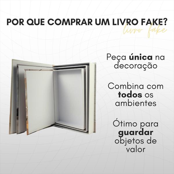 Imagem de Conjunto 3 Livros Falsos Decorativos Porta Objetos Fake DECOR