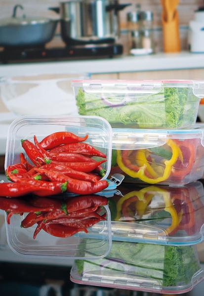 Conjunto 3 Marmitas para Freezer e Micro-ondas Potes Plástico Trava e Alta Vedação 500 ML/1L/1,5L - LP House Imagem de Conjunto 3 Marmitas para Freezer e Micro-ondas Potes Plástico Trava e Alta Vedação 500 ML/1L/1,5L