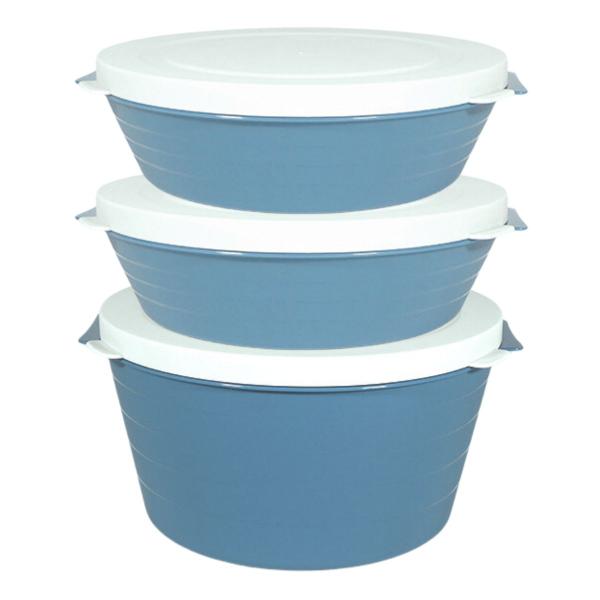 Conjunto 3 Pote Mantimentos Alimentos Hermético 2,8L + 1,5L Resistente Geladeira Freezer Cony - Azul - Azzu Imagem de Conjunto 3 Pote Mantimentos Alimentos Hermético 2,8L + 1,5L Resistente Geladeira Freezer Cony - Azul