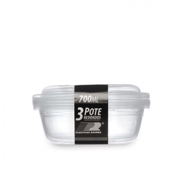 Imagem de Conjunto 3 Potes 700ML Transparente