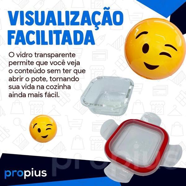 Conjunto 3 Potes Vidro 170Ml Mantimentos Empilhável Conserva - Wincy Imagem de Conjunto 3 Potes Vidro 170Ml Mantimentos Empilhável Conserva