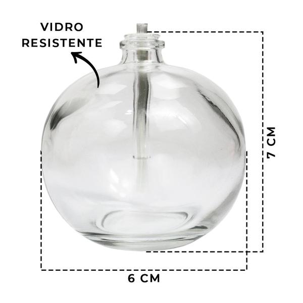 Imagem de Conjunto 3 Velas Decorativas Lamparinas Vidro Transparente Para Jantar