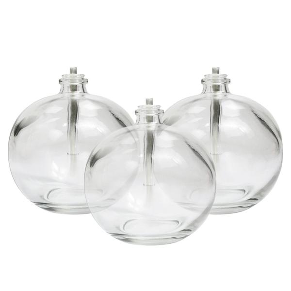 Imagem de Conjunto 3 Velas Decorativas Lamparinas Vidro Transparente Para Jantar