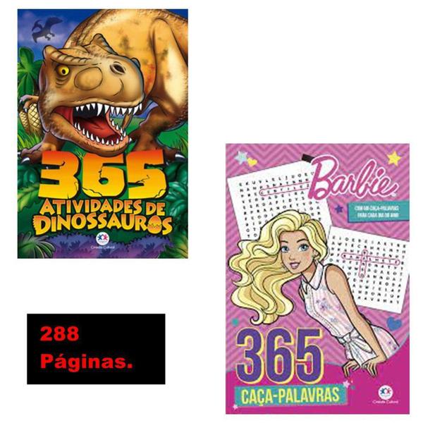 Imagem de Conjunto 365 atividades de dinossauros + 365 caça- palavras Barbie - Ciranda Cultural