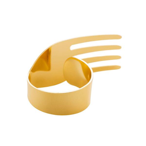 Imagem de Conjunto 4 Anéis Para Guardanapo Royal Garfo Dourado