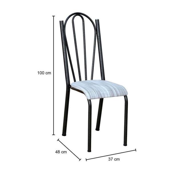 Imagem de Conjunto 4 Cadeiras América 021 Branco Liso - Artefamol