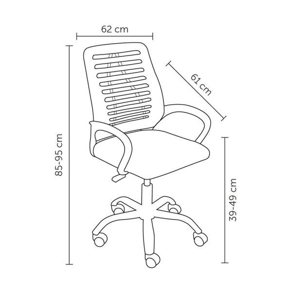 Imagem de Conjunto 4 Cadeiras Escritório Office Diretor com Rodízio Cádis